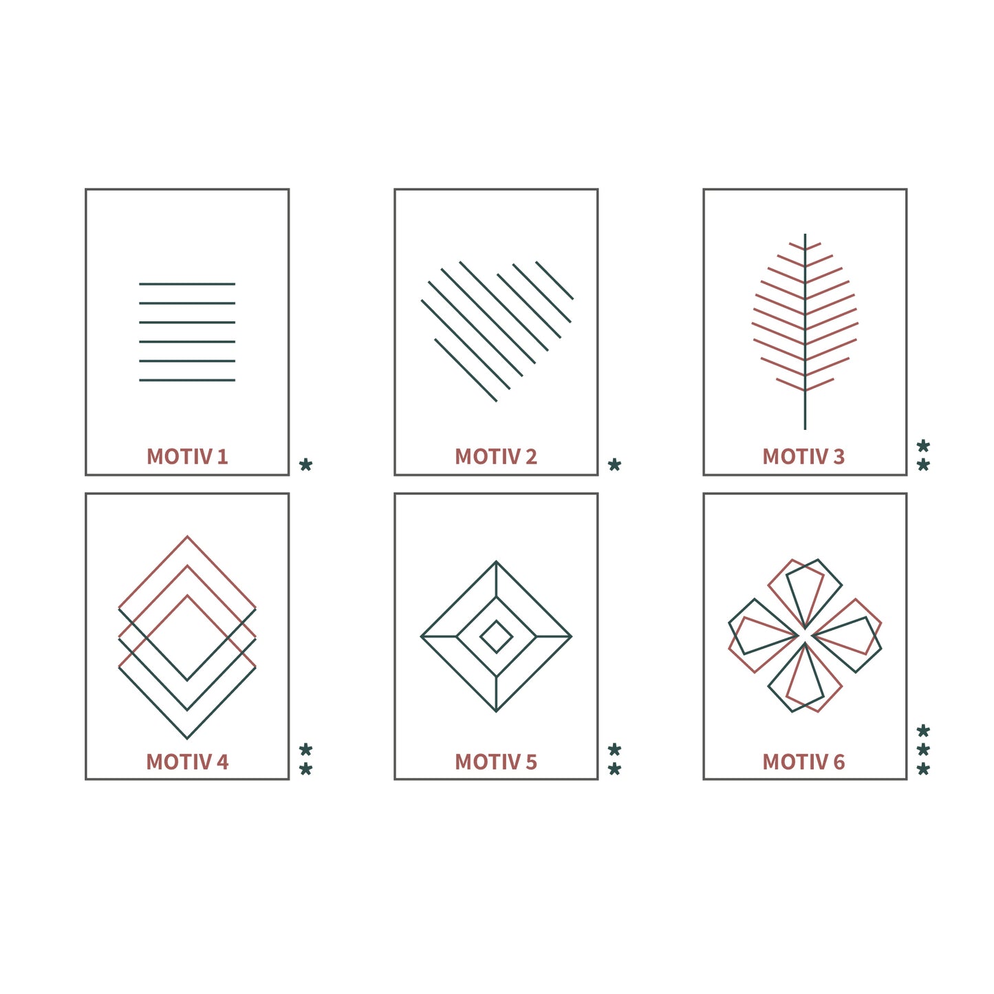 Papirskabeloner til TRIN 1 - LÆR TEKNIKKEN