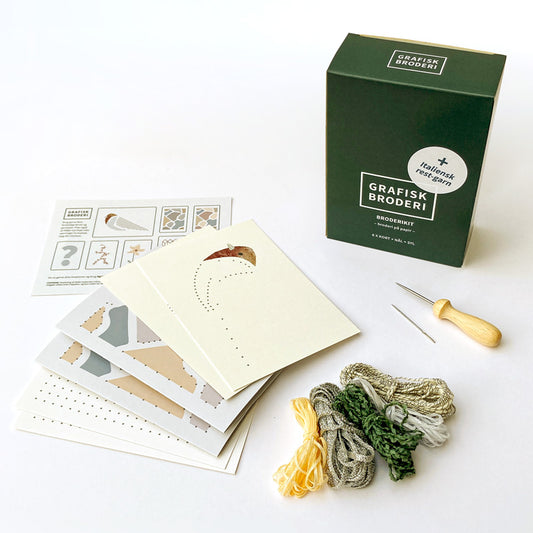 Broderikit på papir