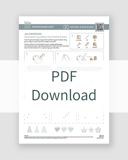 PDF broderi skabelon – JUL