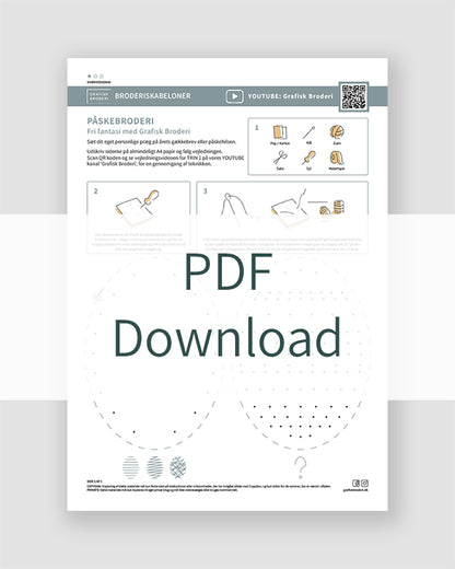 PDF broderi skabelon – PÅSKE